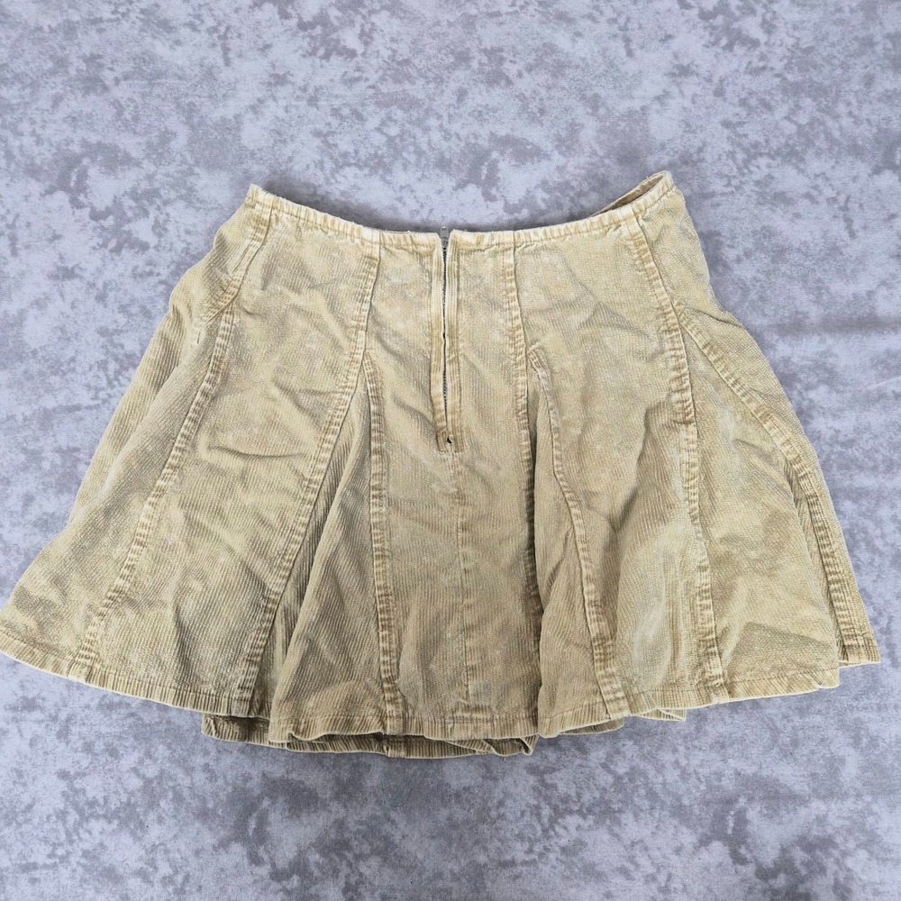 Mustard Seed Corduroy Mini Skirt Womens Medium Boho Coquette Cottagecore Skater